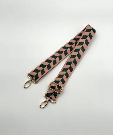 Pink & Teal Chevron Bag Strap